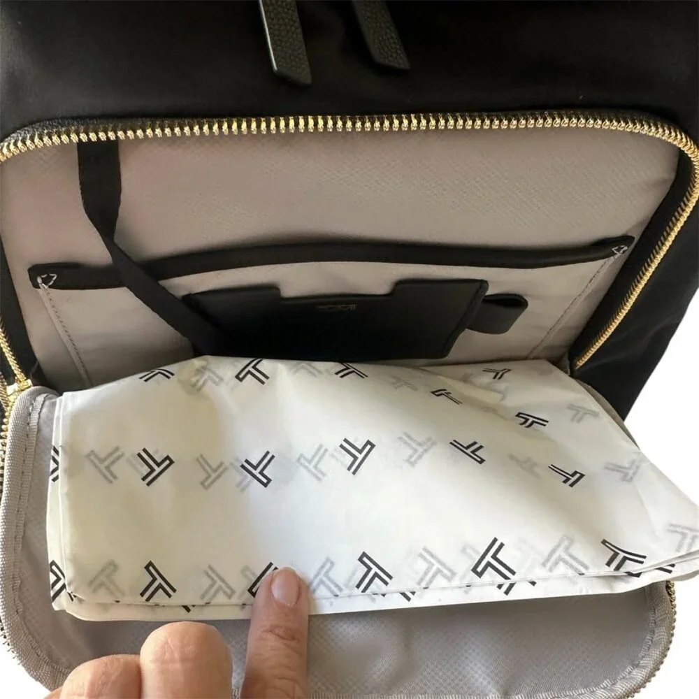 Tumi Halsey Backpack - Black/Gold - NWT - Picture 5 of 10